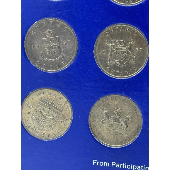 SHELL COAT OF ARMS FLORAL EMBLEMS OF CANADA COLLECTOR SET COMPLETE -Read - Picture 7 of 12